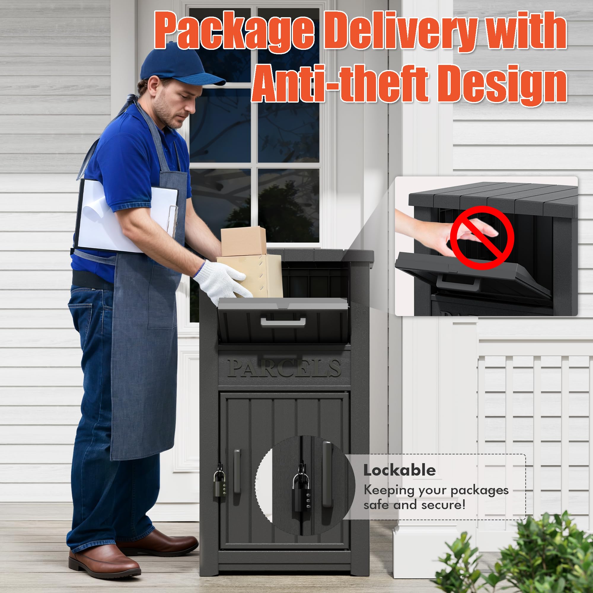 Amazon.com: LHBcraft Package Delivery Boxes for Outside, Lockable